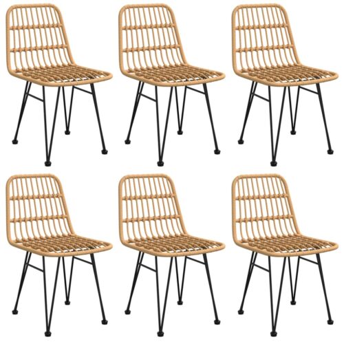 7-Piece Garden Dining Set Poly Rattan Wicker Outdoor Patio Furniture - Image 4