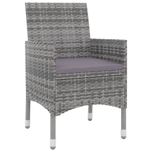 7-Piece Garden Dining Set Poly Rattan Wicker Outdoor Patio Furniture Glass - Image 3