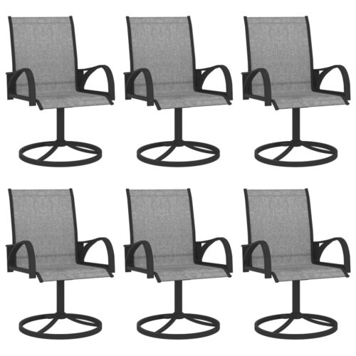 7-Piece Garden Dining Set Textilene Steel Outdoor Patio Furniture - Image 7