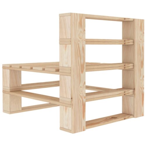 7-Piece Garden Lounge Set Pallets Wood Outdoor Patio Lounge Furniture - Image 9