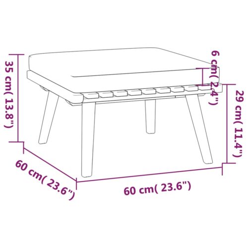 7-Piece Garden Lounge Set with Cushions Wood Timber Outdoor Patio Furniture Acacia - Image 7