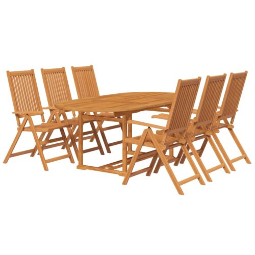 7-Piece Outdoor Dining Set Acacia Wood Timber Outdoor Patio Furniture - Image 3