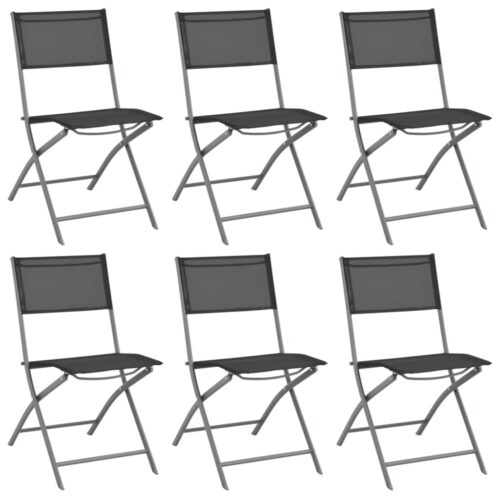 7-Piece Outdoor Dining Set Steel - Image 3