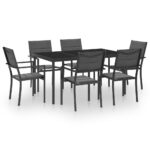 7-Piece Outdoor Dining Set Steel