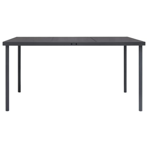 7-Piece Outdoor Dining Set Steel Anthracite - Image 10