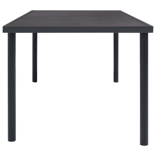 7-Piece Outdoor Dining Set Steel Anthracite - Image 11
