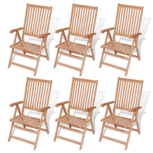 7-Piece Outdoor Dining Set with Folding Chairs Acacia Wood Timber Outdoor Patio Furniture - Image 7