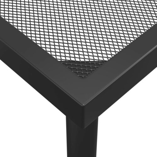 9-Piece Garden Dining Set Anthracite Metal Mesh Outdoor Patio Furniture - Image 8