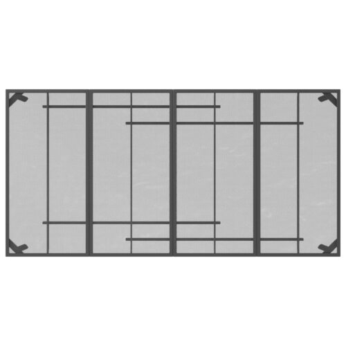 9-Piece Garden Dining Set Anthracite Metal Mesh Outdoor Patio Furniture - Image 7