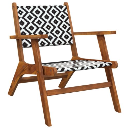 Garden Chairs 2pcs Acacia Wood Timber Outdoor Patio Furniture - Image 3