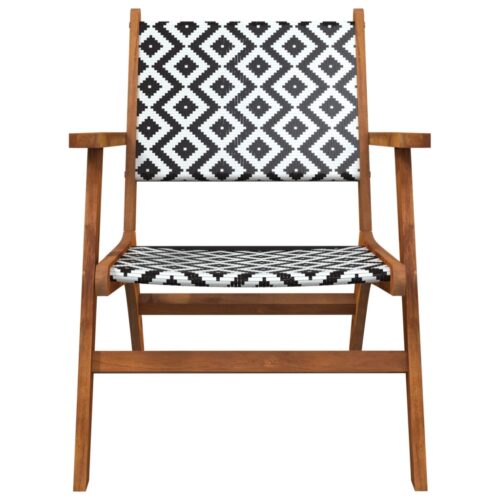 Garden Chairs 2pcs Acacia Wood Timber Outdoor Patio Furniture - Image 5