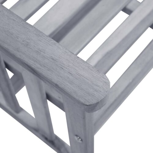 Garden Chairs with Tea Table 159x61x92cm Acacia Wood Timber Outdoor Patio Furniture - Image 5