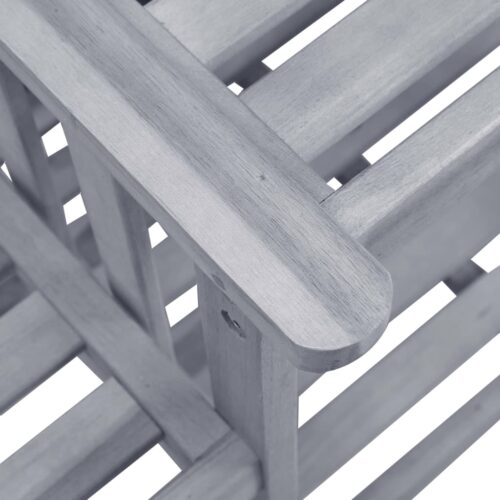 Garden Chairs with Tea Table 159x61x92cm Acacia Wood Timber Outdoor Patio Furniture - Image 6