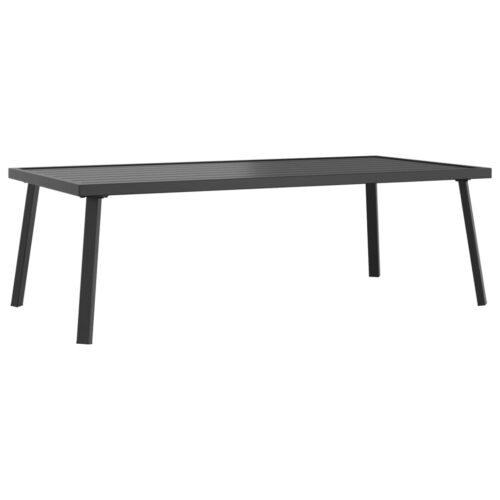 Outdoor Coffee Table Garden Patio Side Bistro Furniture Anthracite Steel