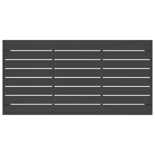Outdoor Coffee Table Garden Patio Side Bistro Furniture Anthracite Steel - Image 5