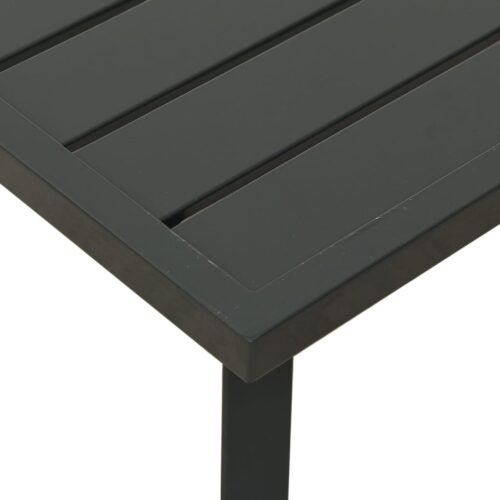 Outdoor Coffee Table Garden Patio Side Bistro Furniture Anthracite Steel - Image 6