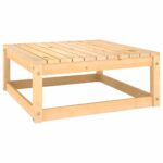 70x70x30cm Pine Wood Outdoor Footstool Garden Patio Bench Ottoman Chair Seat