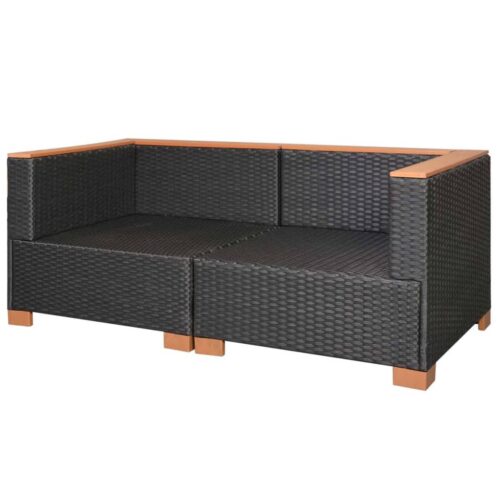 Garden Sofa Outdoor Patio Lounge Seater Chair Rattan Wicker Black Cream White - Image 6