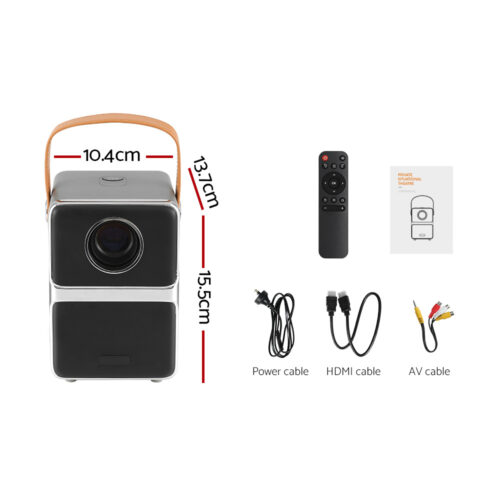 Devanti Portable Mini Video Projector 4K Wifi Home Theater HDMI Support 1080P - Image 2