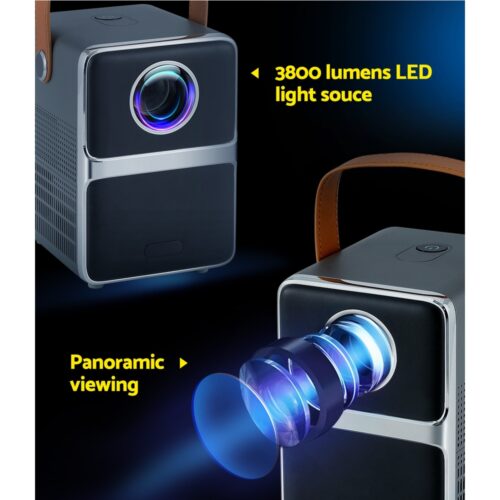 Devanti Portable Mini Video Projector 4K Wifi Home Theater HDMI Support 1080P - Image 5