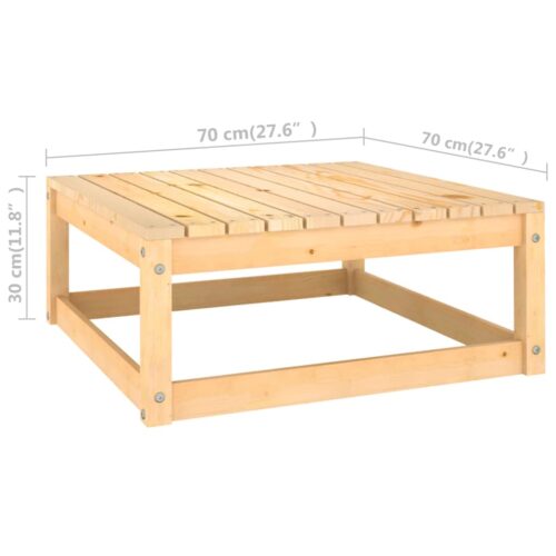 7-Piece Garden Lounge Set with Cushions Pine Wood Outdoor Patio Furniture - Image 10