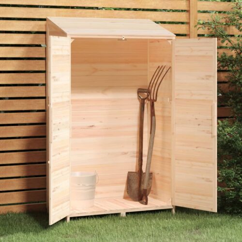 Garden Shed 102x52x174.5cm Solid Wood Fir - Image 3