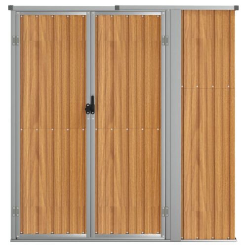 Garden Shed Outdoor Storage Tool Workshop Sheds 161x89x161cm Galvanised Steel - Image 3