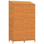 Garden Shed Brown 102x52x174.5cm Solid Wood Fir