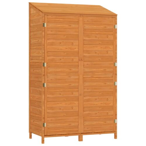 Garden Shed Brown 102x52x174.5cm Solid Wood Fir