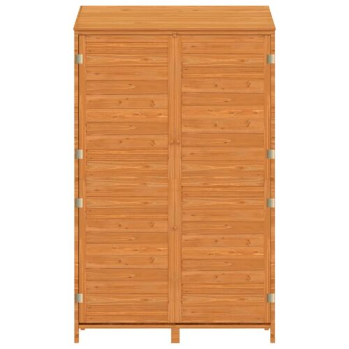 Garden Shed Brown 102x52x174.5cm Solid Wood Fir - Image 4
