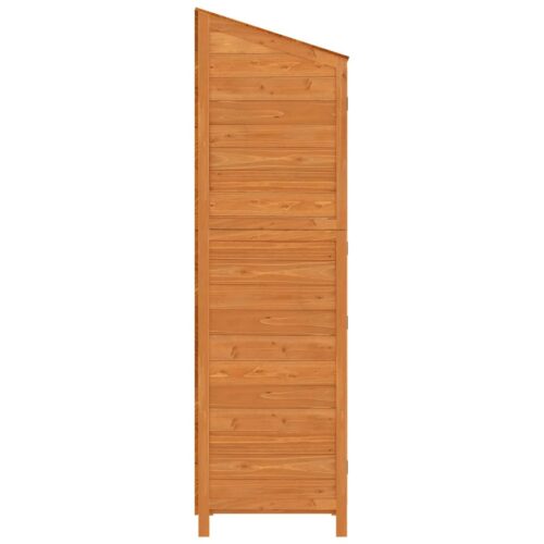 Garden Shed Brown 102x52x174.5cm Solid Wood Fir - Image 5
