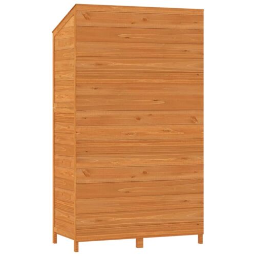 Garden Shed Brown 102x52x174.5cm Solid Wood Fir - Image 6