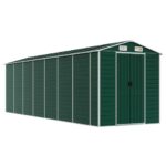 Garden Shed Outdoor Storage Tool Workshop Sheds Steel Green 191x640x198cm