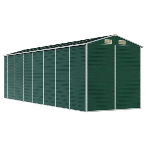 Garden Shed Outdoor Storage Tool Workshop Sheds Steel Green 191x640x198cm - Image 7
