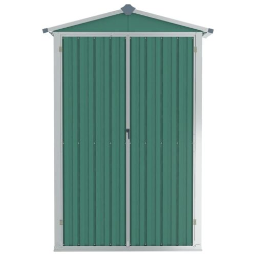 Garden Shed Green 116x45x175cm Galvanised Steel - Image 4