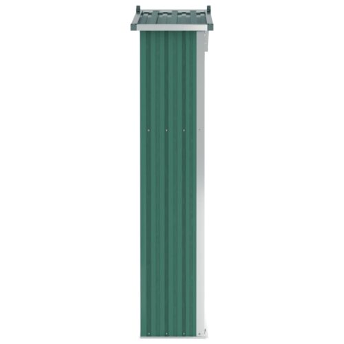 Garden Shed Green 116x45x175cm Galvanised Steel - Image 5