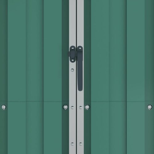 Garden Shed Green 116x45x175cm Galvanised Steel - Image 7