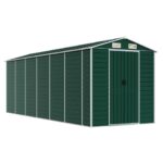 Garden Shed Green 191x555x198cm Galvanised Steel