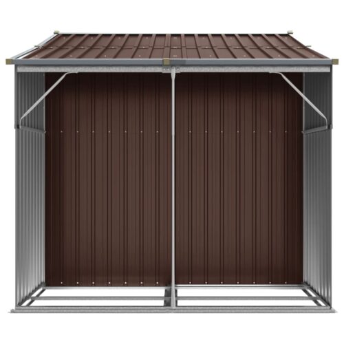 Garden Shed Brown 277x192.5x179cm Galvanised Steel - Image 6