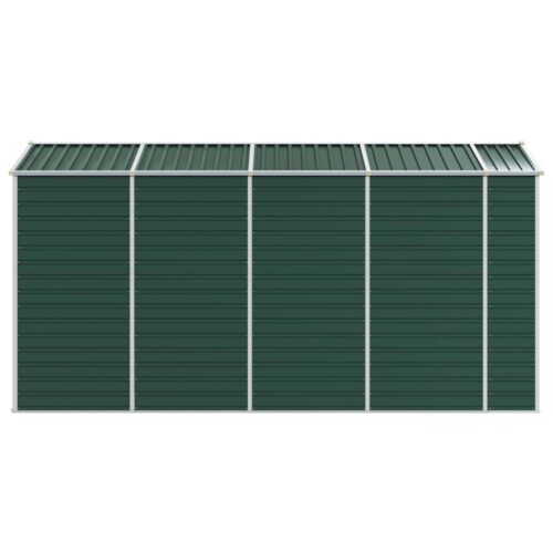 Garden Shed Green 191x385x198cm Galvanised Steel - Image 6