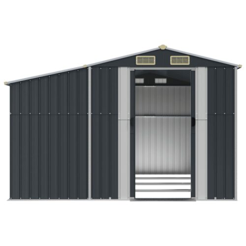 Garden Shed Anthracite 277x365.5x179cm Galvanised Steel - Image 5
