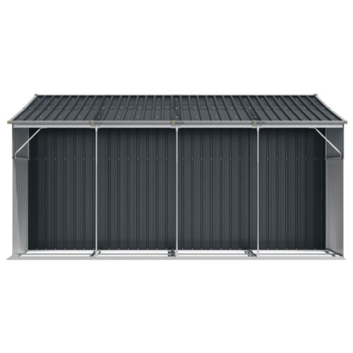 Garden Shed Anthracite 277x365.5x179cm Galvanised Steel - Image 6