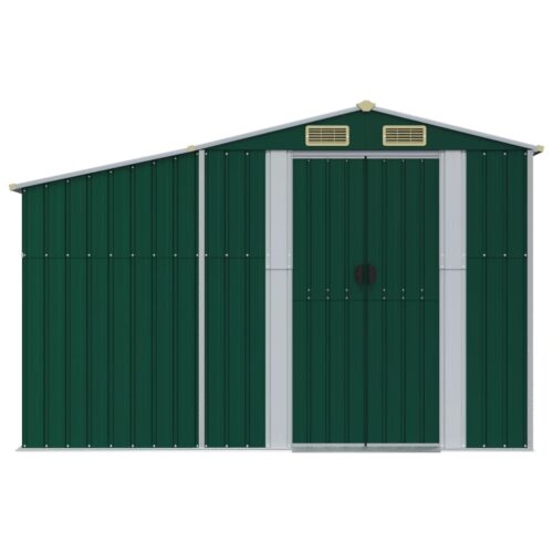 Garden Shed Green 277x192.5x179cm Galvanised Steel - Image 4