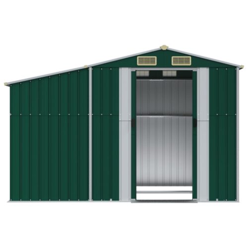 Garden Shed Green 277x192.5x179cm Galvanised Steel - Image 5