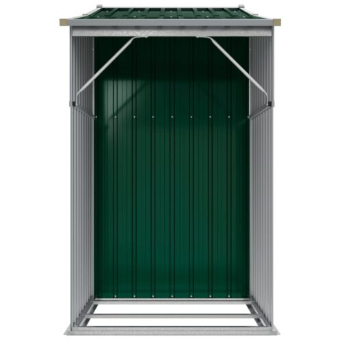 Garden Shed Green 277x93x179cm Galvanised Steel - Image 5