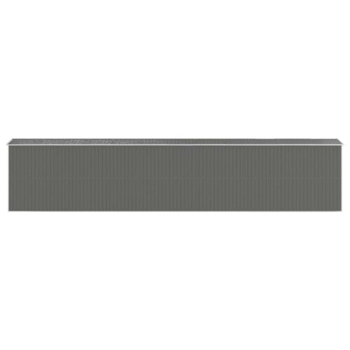 Garden Shed Light Grey 192x1021x223cm Galvanised Steel - Image 5