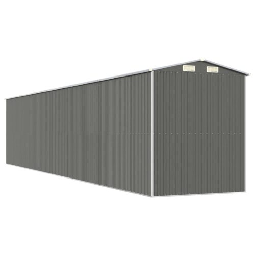 Garden Shed Light Grey 192x1021x223cm Galvanised Steel - Image 6