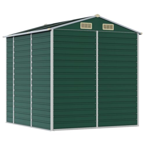 Garden Shed Green 191x215x198cm Galvanised Steel - Image 7