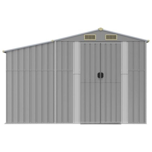 Garden Shed Grey 277x279x179cm Galvanised Steel - Image 4