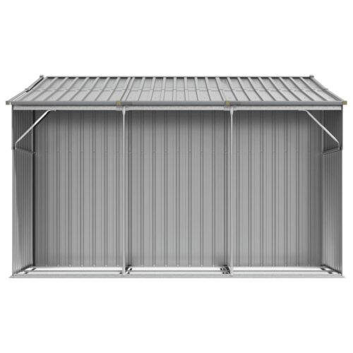 Garden Shed Grey 277x279x179cm Galvanised Steel - Image 6